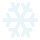 Cartoon of a snowflake.