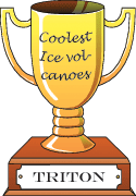 Cartoon trophy for coolest ice volcanoes goes to Triton.