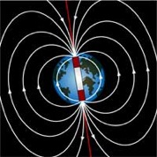 Drawing of Earth's magnetic field.